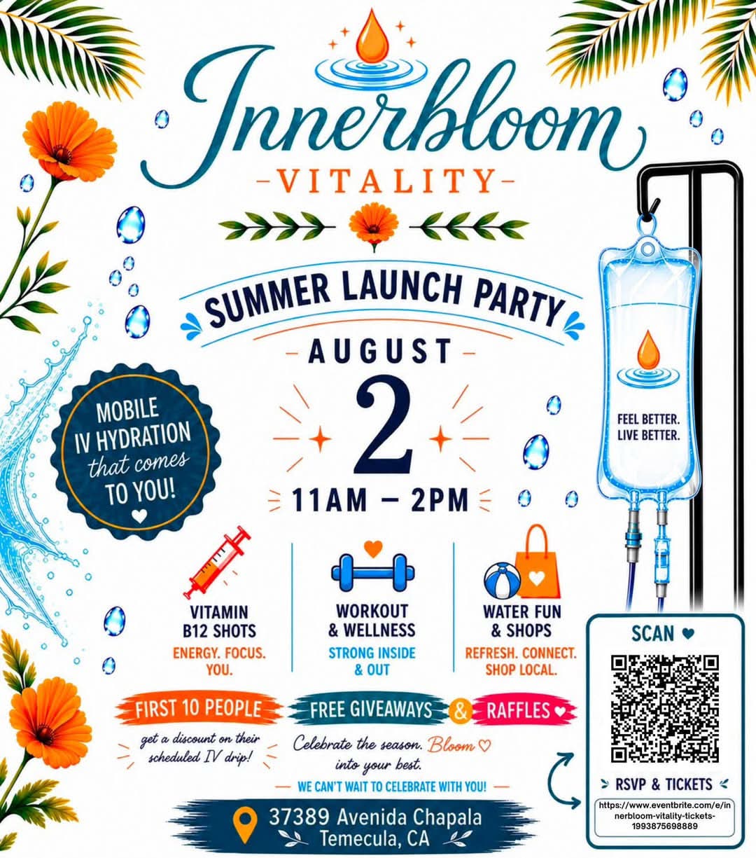 Innerbloom Vitality Launch Party and Retreat | SAVE THE DATE