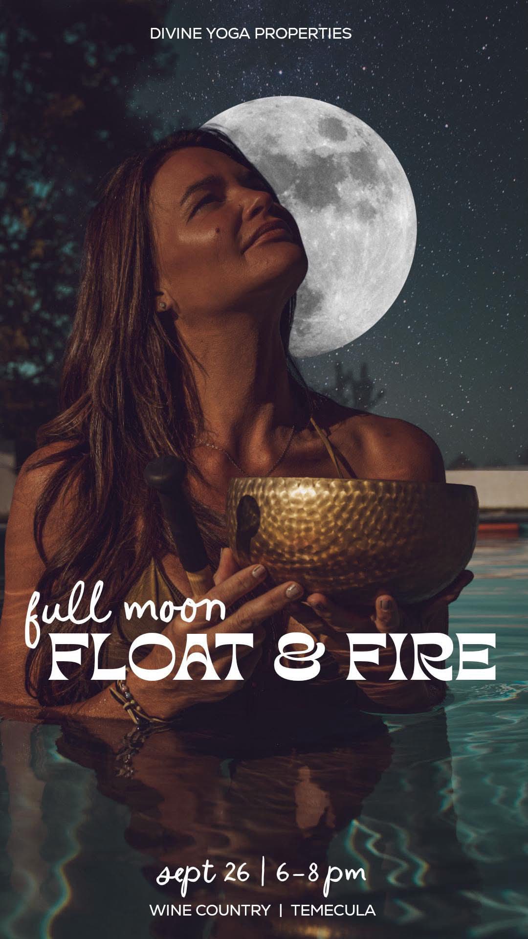 Full Harvest Moon Float & Fire | Divine Yoga Properties 09.26.2026 [SEATS AVAILABLE]